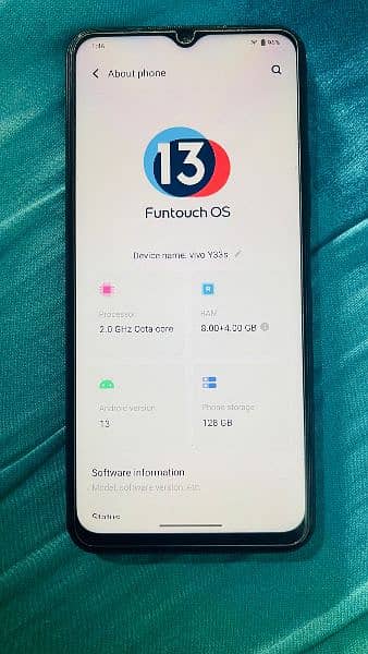 vivo y33s ram 8+4 rom 128 with box 4