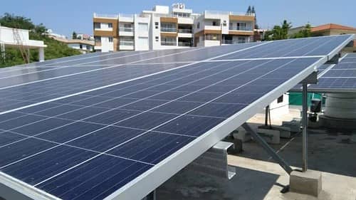 Iron Roof top Elevated / Aluminium solar panel mounting structure 1