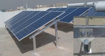 Iron Roof top Elevated / Aluminium solar panel mounting structure 4