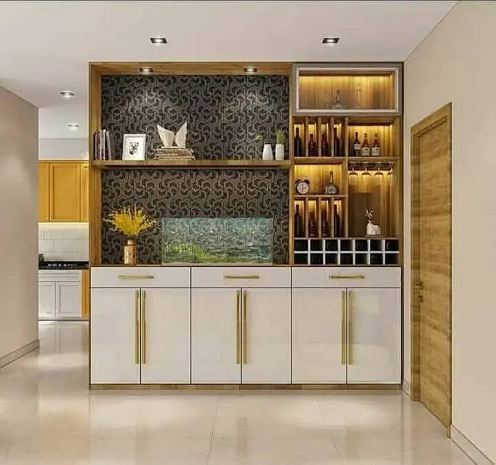 Cupboard/Wardrobes/wall design /PVC Cabinets/home deco/ Media Wall 1