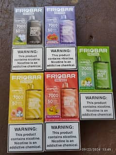 FRIOBAR 7,000 puffs 50mg Disposable Pod Import U. S. A