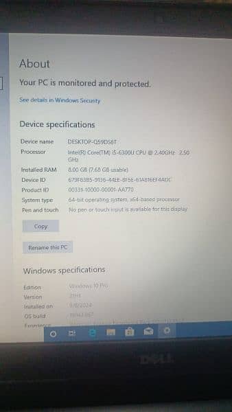 dell latitude laptop core I 5 (6th Gen) 8gp Ram 512 SSD 4