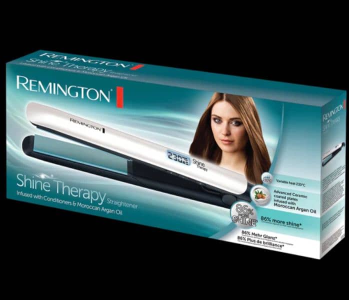 original Remington Shine therapy hair straightener model s8500 0