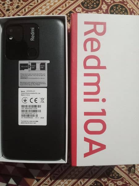 Redmi 10A 6/128 GB Black Color Just Box Open 5000mAh Battery 4