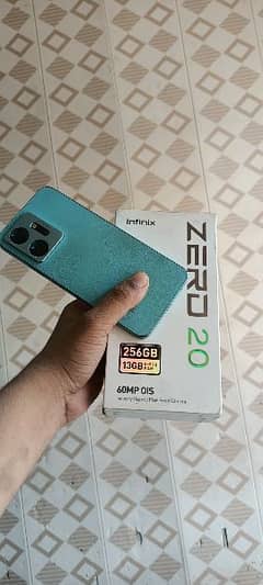 infinix zero 20 8+5ram 256gb with complete box