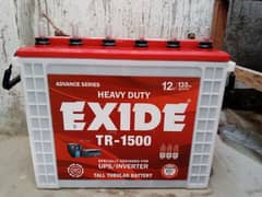 Exide TR-1500 tabular battery no any fault just like new