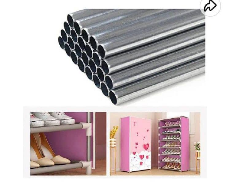 7 layer printed cover shoe rack 1