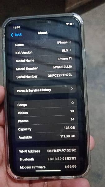 i phone 11 128gb battery change hai lykin bhut hi kmal ki timing hai 9