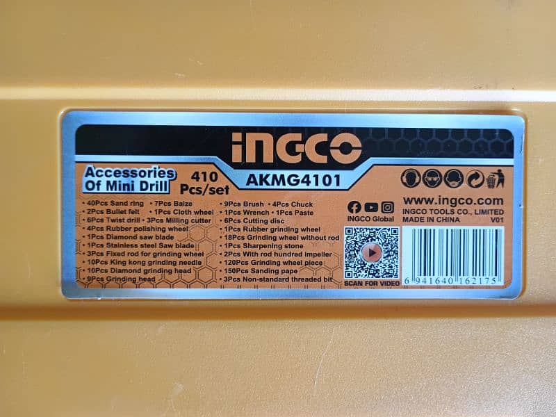 Ingco Mini Drill Accessories and Mini Drill Mini Grinder New unused 8