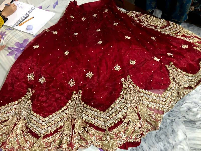 bridal lehnga in good condition 0