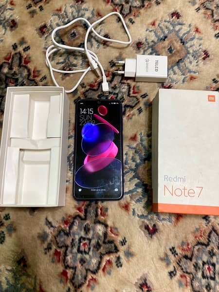 Redmi note 7 complete box 4/64 0