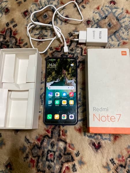 Redmi note 7 complete box 4/64 1