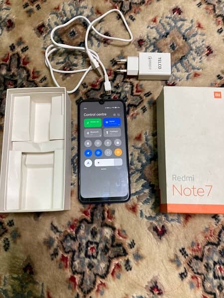 Redmi note 7 complete box 4/64 4