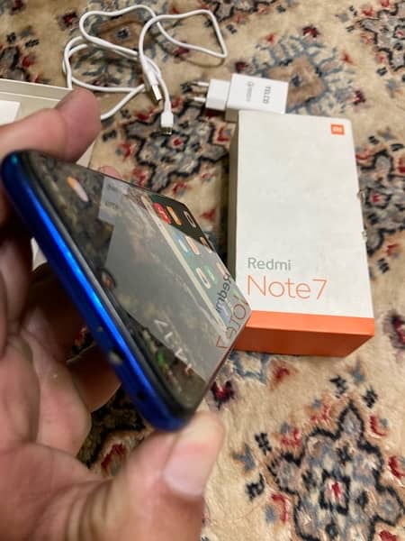 Redmi note 7 complete box 4/64 12