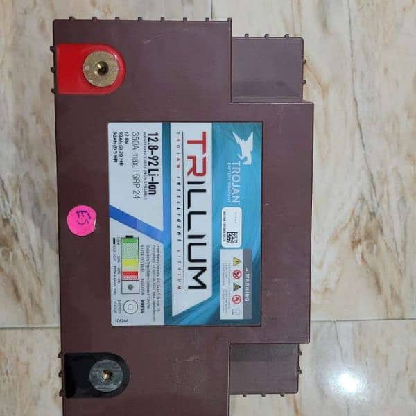 12.8V 92Ah Li-ion battery. Contact 03324185617 for more information 1