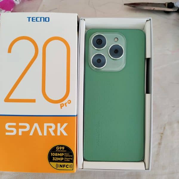 mobile phone sell techo spark 20 pro new box and proper equipment new 1