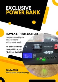 Homex Lithium ion Lifepo4 48v 100A