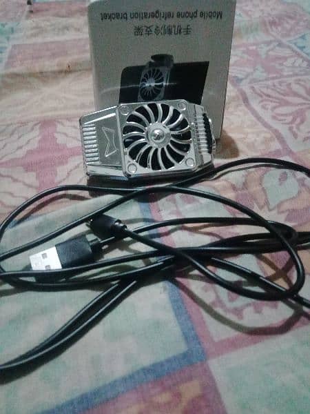 cooling fan  with long micro USB data cable 0