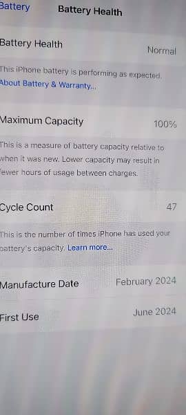 i phone 15 pro max jv ll model  condition 10/10 health 100+cycle 47 0