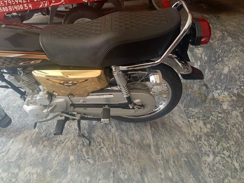 HONDA CG 125s Gold Edition Open Letter 2024 model 1