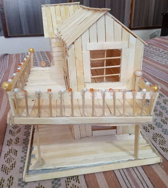 Hand made, wooden stick Home, for kids and decorations 1