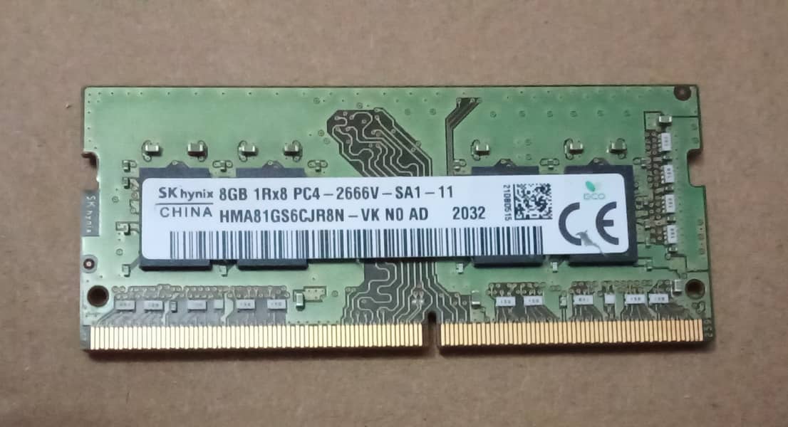 8gb DDR4 LAPTOP RAM PC4 2666V Sk Hynix 8 GB MEMORY for NOTEBOOK 0