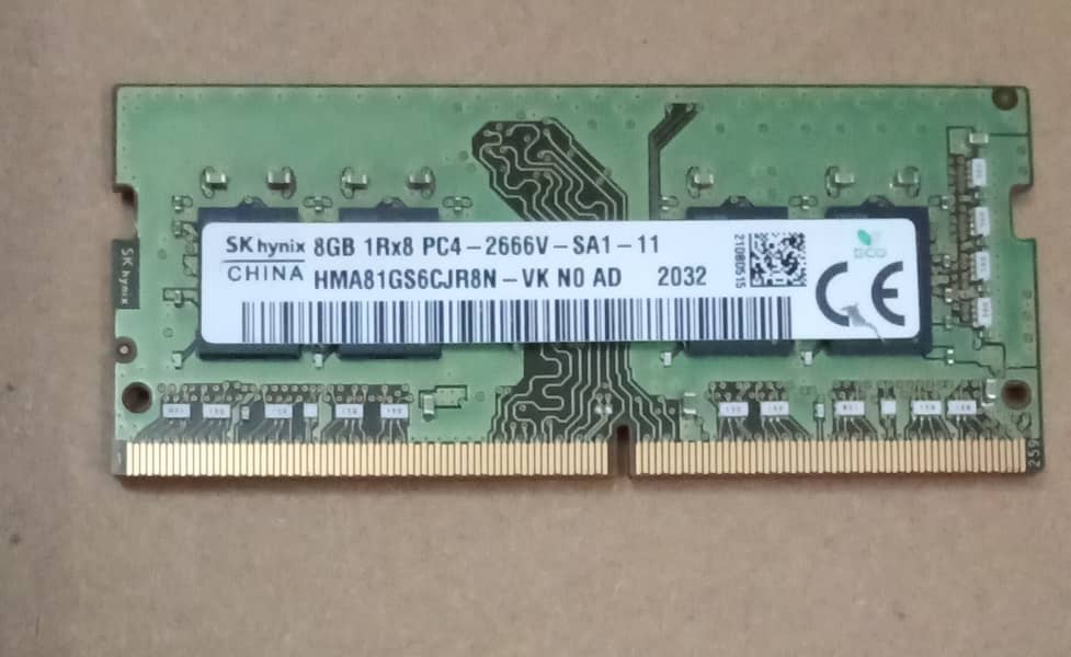 8gb DDR4 LAPTOP RAM PC4 2666V Sk Hynix 8 GB MEMORY for NOTEBOOK 3