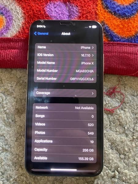 Iphone x 256gb 5