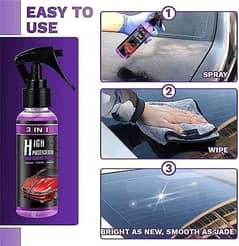 3 In 1 High Protection Quick Car Coating Spray, | 100 Ml FREE DELIVERY