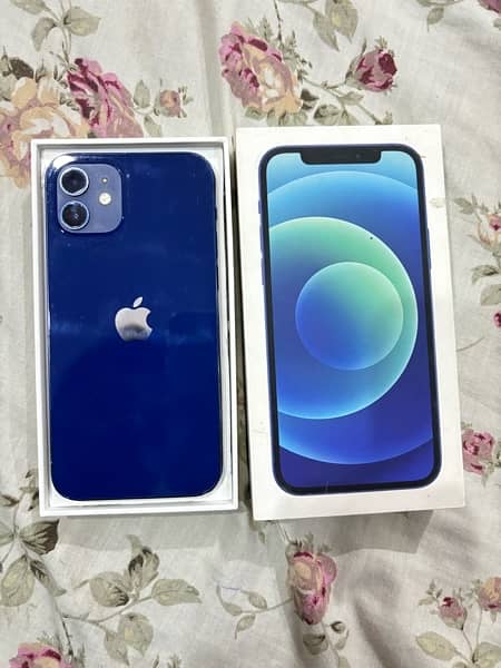 PTA approved iphone 12 Blue 0