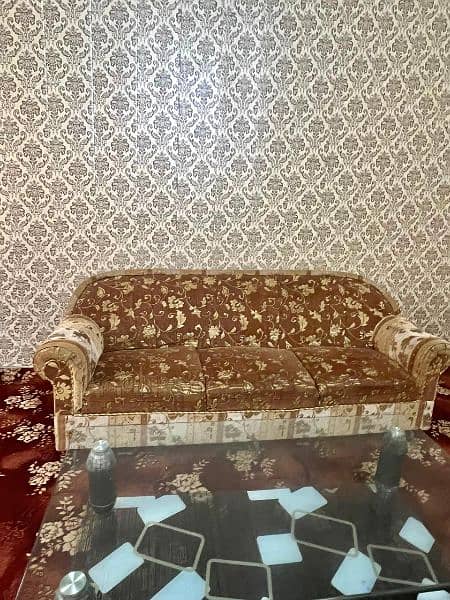 sofa set with FREE Glass Table 2