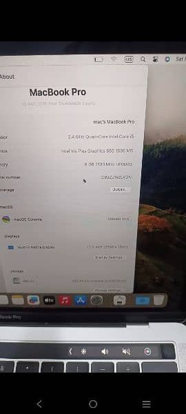 LIKE NEW MACBOOK PRO 2019 13 INCH TOUCHBAR I5 Q-C 8GB 512GB 63 CYCLE 3