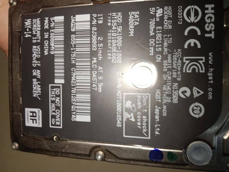 1tb laptop hard disk new condition 3