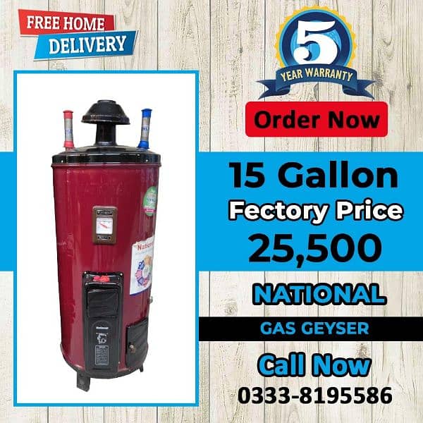 National Pakistan no 1 Gas geyser Electric geyser hybrid geyser avai 1