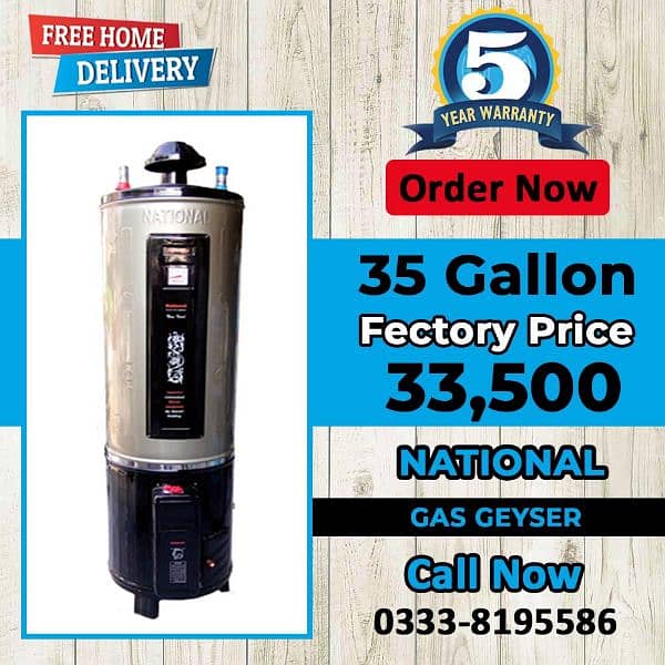 National Pakistan no 1 Gas geyser Electric geyser hybrid geyser avai 4