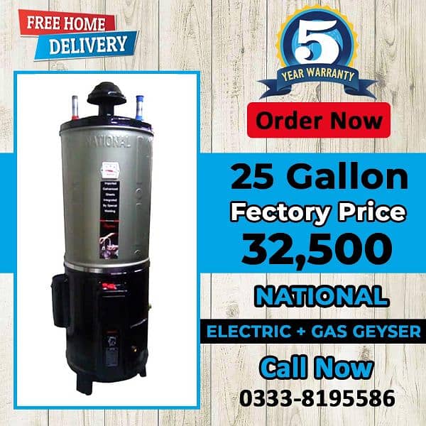 National Pakistan no 1 Gas geyser Electric geyser hybrid geyser avai 5