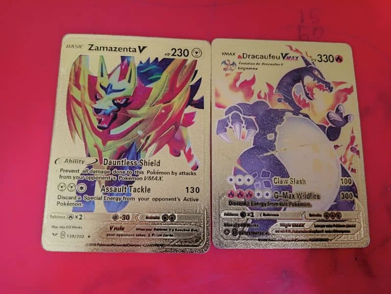 pokémon golden cards rare five pcs 1