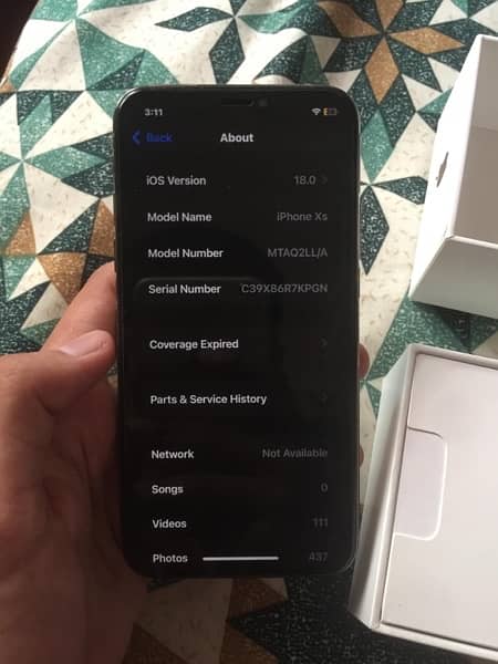 IPhone XS 256 GB factory unlock 8