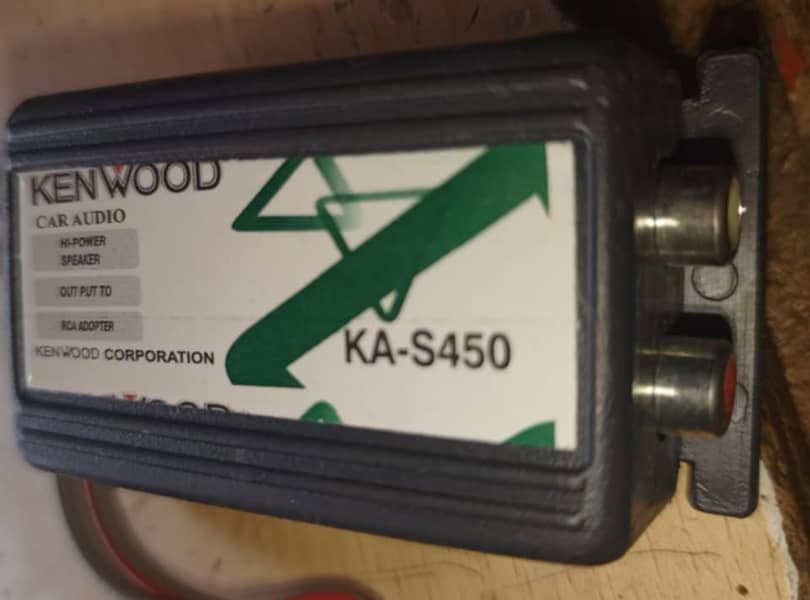 Kenwood car audio  Hi-power spker  Out put to Rca Adopter  Model Numb 2