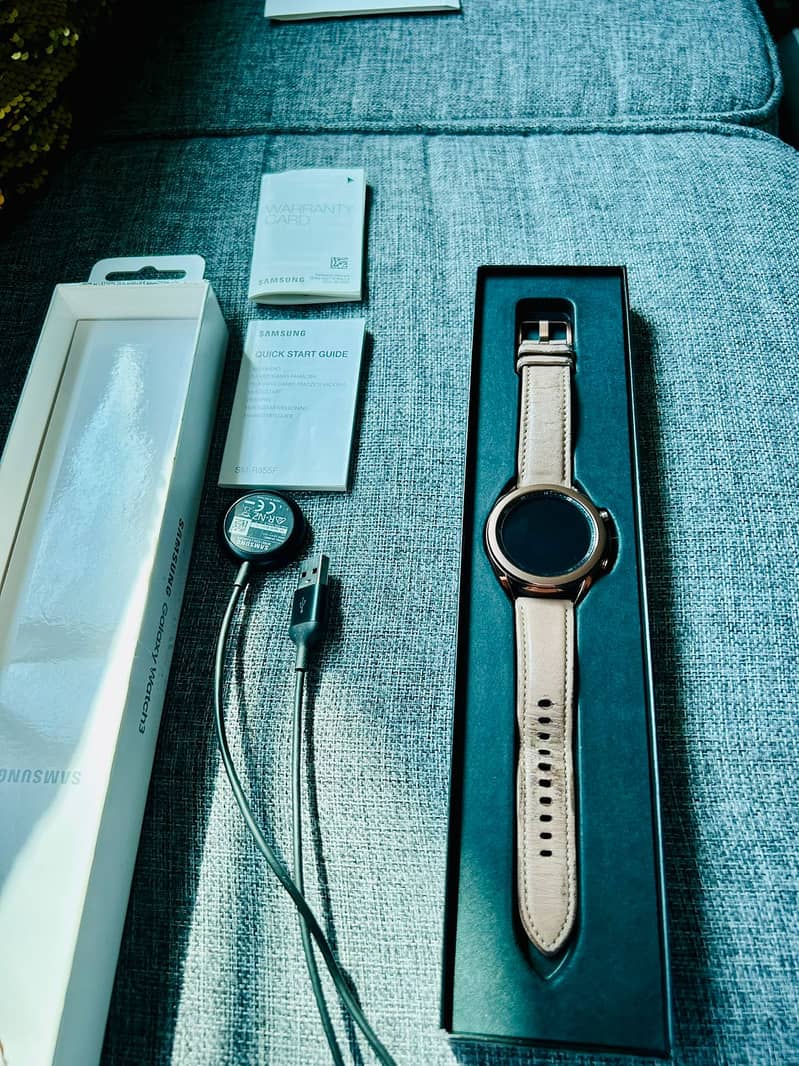 Samsung Galaxy Watch 3 Beige - Leather strap 4