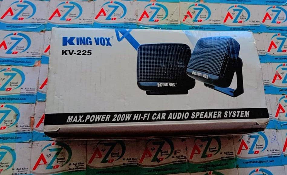 king vox spker  model number kv-225 max power 200 w HI-FI car audio s 1