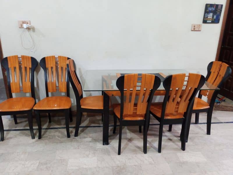 Dining Table with 6 Chairs 6