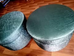 puffy stool | Green colour