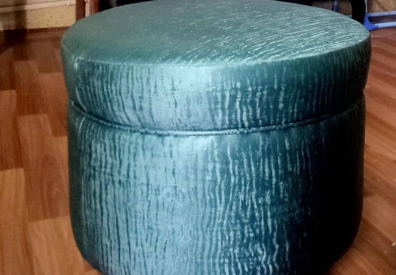 puffy stool | Green colour 1