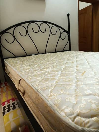 Double Iron bed with Mattress