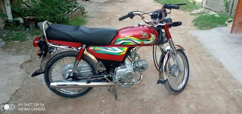 Honda cd 70 2022/ sticker 2023 model all Punjab number no Chaska 0