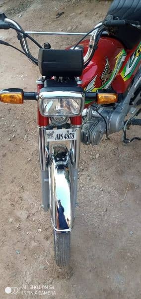 Honda cd 70 2022/ sticker 2023 model all Punjab number no Chaska 7