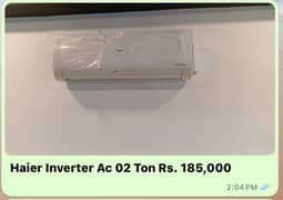 Brand New Haier Inverter Ac & Dispensor 0