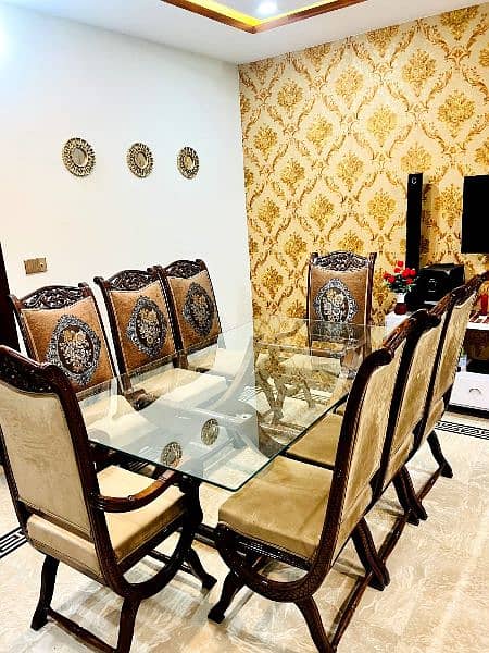 8 seater dining table with chairs 5