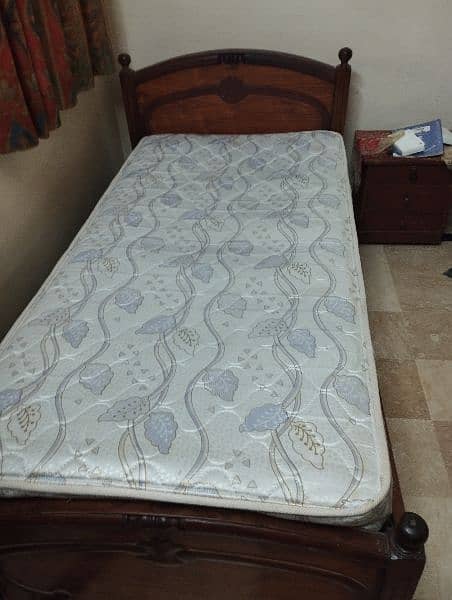 Single bed with mattress 2